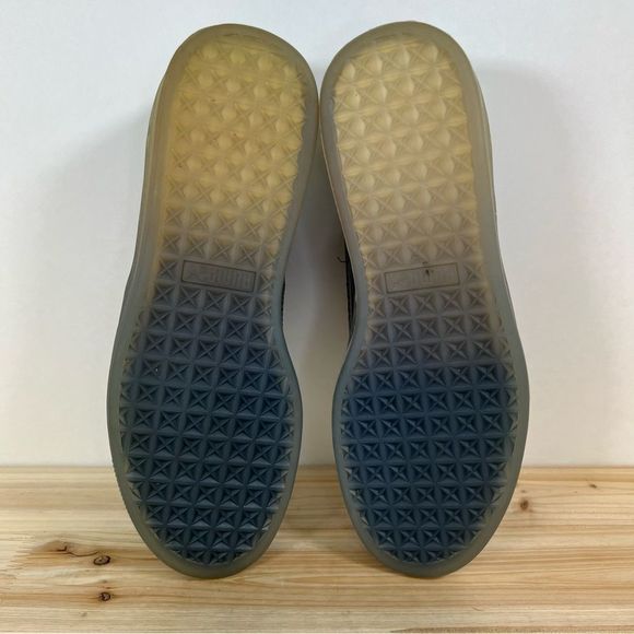 Puma Basket Patent Ice Fade Sneakers Mens 6.5 womens 8 Black - Picture 7 of 11